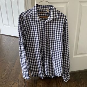 Burberry Brit Mens plaid button down shirt Large